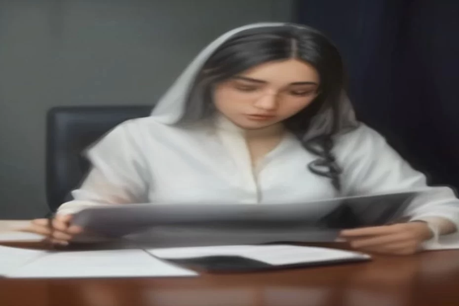 محامٍ سعودي يراجع عقد عمل في سياق شرح المادة 75 من نظام العمل