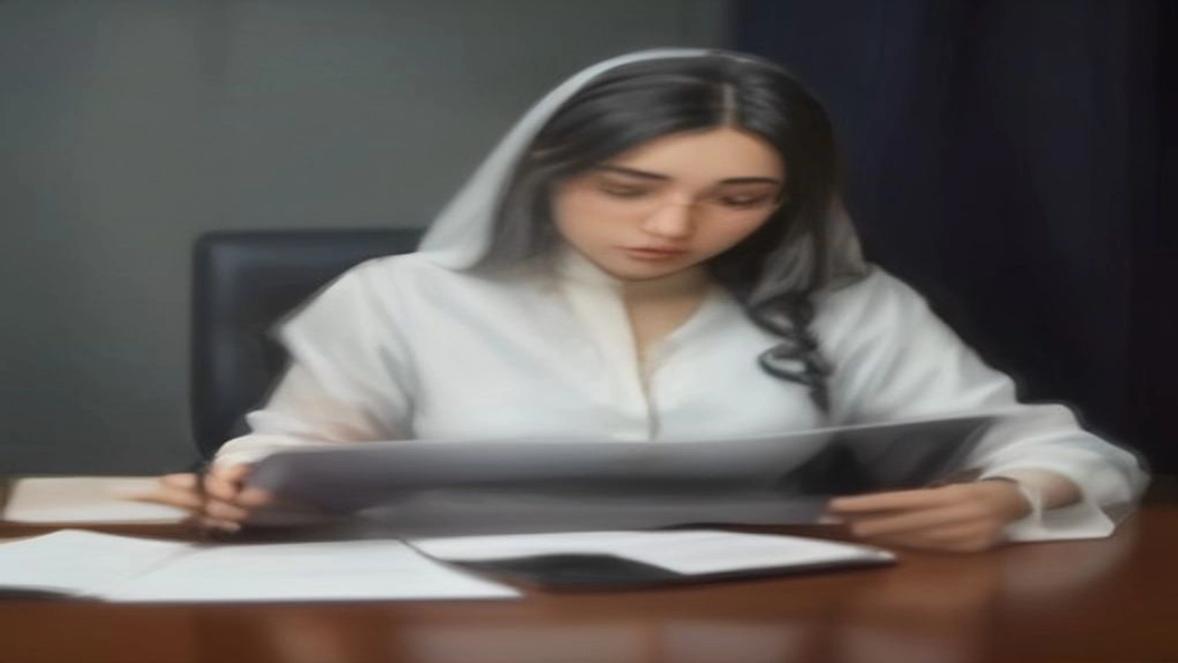 محامٍ سعودي يراجع عقد عمل في سياق شرح المادة 75 من نظام العمل